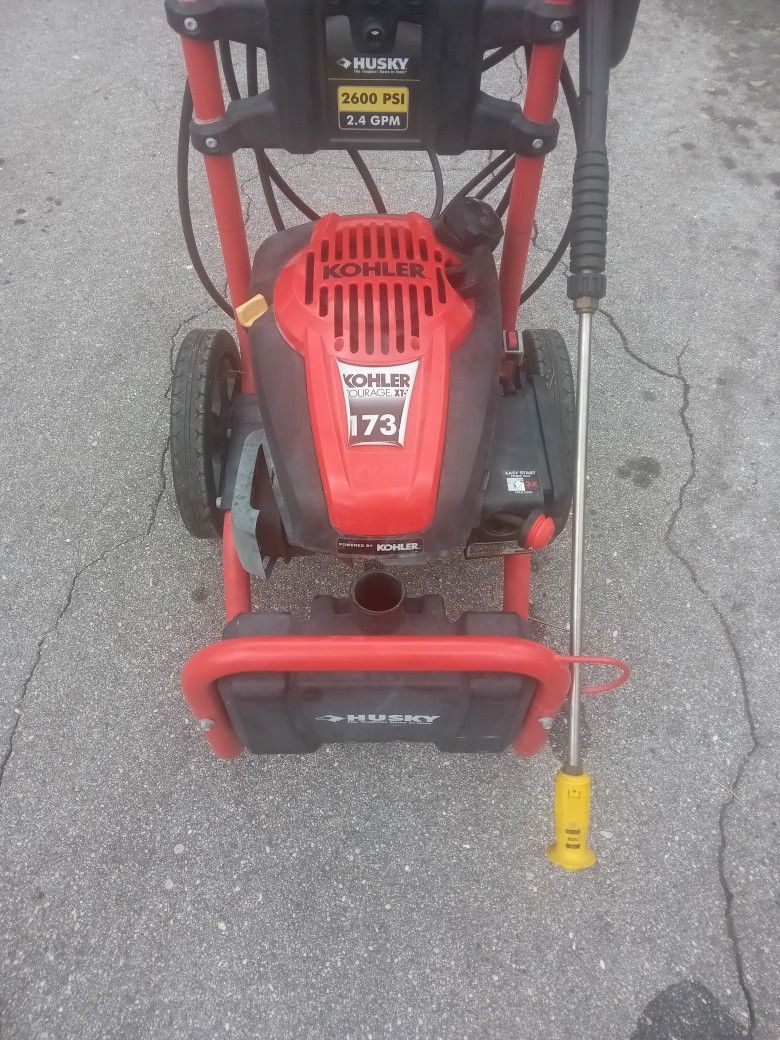 Husky 2600 Psi Pressure Washer Powered By A Kohler Engine