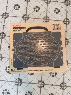 Turtlebox Bluetooth Speaker - gray- new