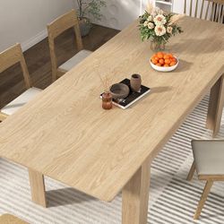 Extendable Light (Oak Color ) Dining Table 