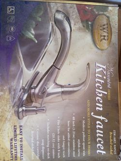Water Ridge pull out faucet with soap dispenser, NEW