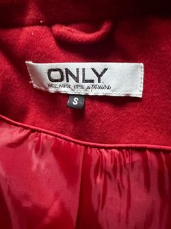 Red jacket coat