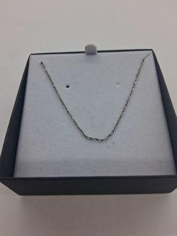 14k white gold rope chain