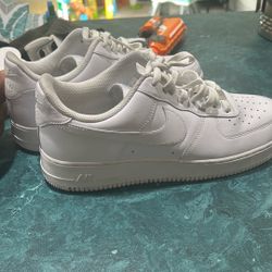 white air forces worn 3x ok condition 