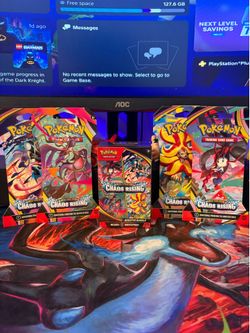Pokemon chaos rising booster bundle and 4 packs