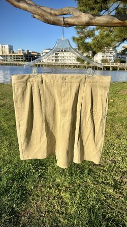 New Tommy Bahama 100% Silk Khaki Chino Shorts