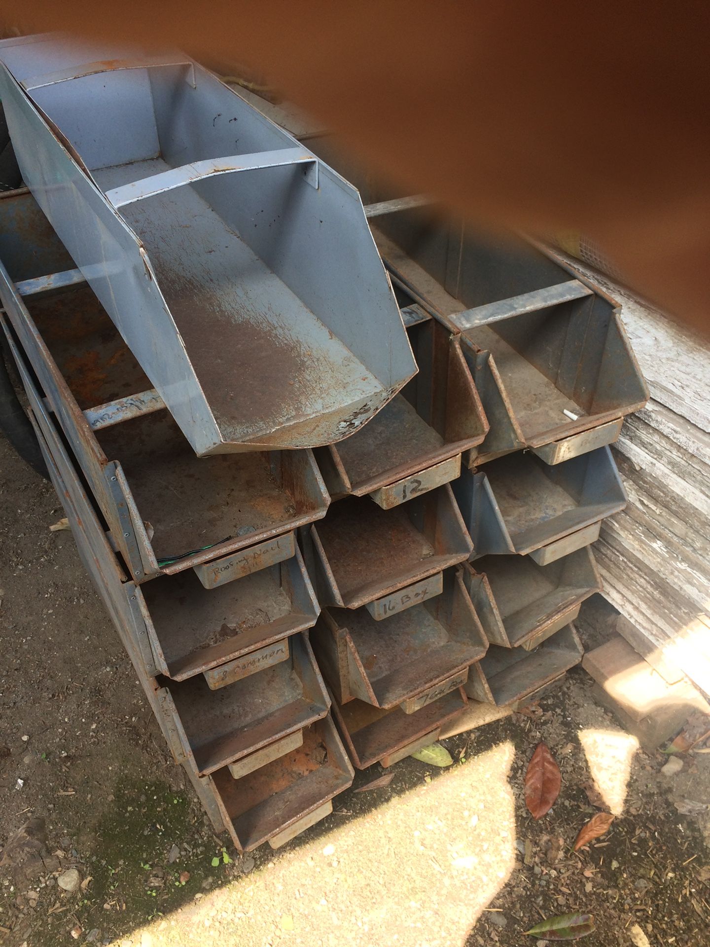 Vintage hardware bins