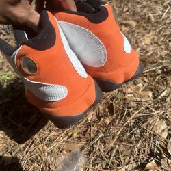 Jordan white orange black size 12