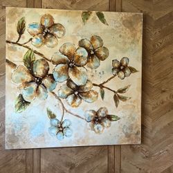 Painting,  Dog Wood Flowers 