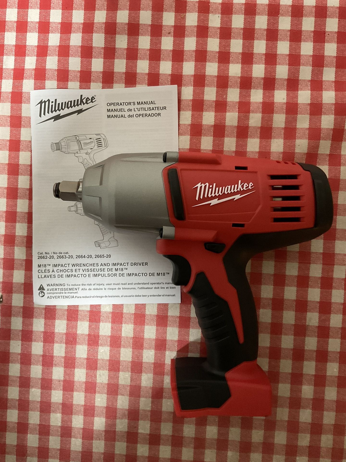 Milwaukee. M18 Lithium-Ion Cordless 1/2” Impact Wrench W/ Friction Ring (Tool-Only). 2663-20.