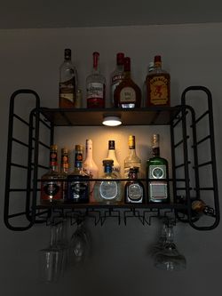 WALL-MOUNTED BAR / WINE RACK FOR SALE