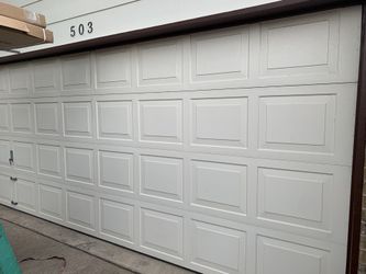 Garage door.
