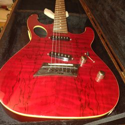 Beautiful unique MK guitar New! Pro fret-level setup Spa perfect