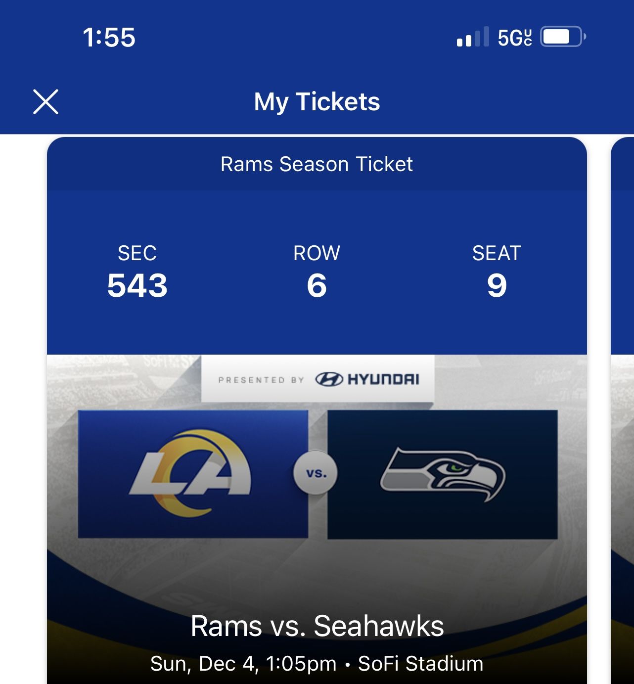 Rams vs Seahawks 