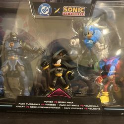 Dc X Sonic The Hedgehog Power Vs Speed  4 Pack