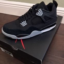 Jordan 4 Black Canvas 