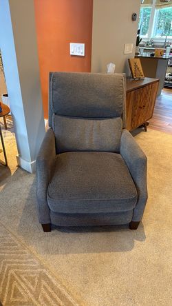 Gray Fabric Recliner Chair