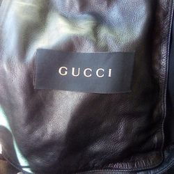 Gucci Leather Biker Jacket Like New Rare XL Size