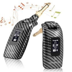 5.8GHz Wireless Guitar System with 24-bit/48kHz Lossless Audio, 4-Channel Support, and Bluetooth Connectivity for Electric/Acoustic Bass Gui