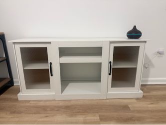 White TV entertainment center / TV console