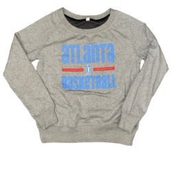 WNBA Atlanta Dream Women’s Adidas Grey Pull Over Crewneck Sweater Size Medium 
