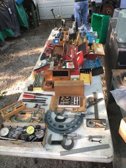 Machinist tools Starrett Brown & Sharpe and more