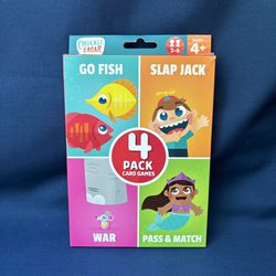 Children Classic Card Games - 4 Pack
