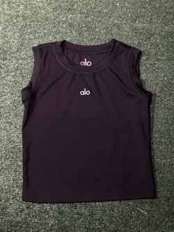 Alo Yoga Black Sleeveless Tank Top