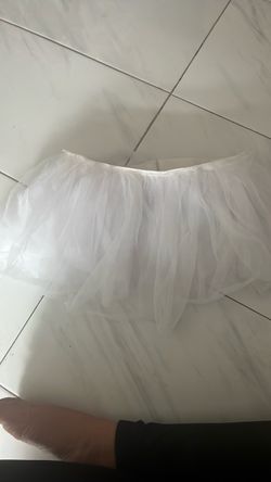 White Tulle Tutu Skirt