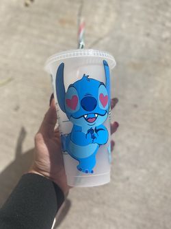 Cute stitch Valentines Cup