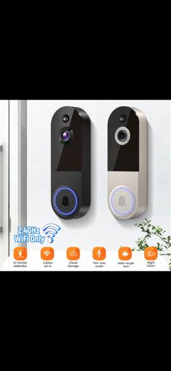 Smart WiFi Video Doorbell with AI Human Detection