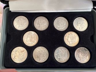 Morgan silver dollar collection of 10