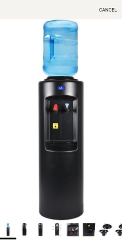 Brio Professional Commercial 500 Series Bottled Water Dispenser Hot & Cold in Black (CL-520)