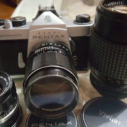 Pentax Spotmatic Camera & Lenses