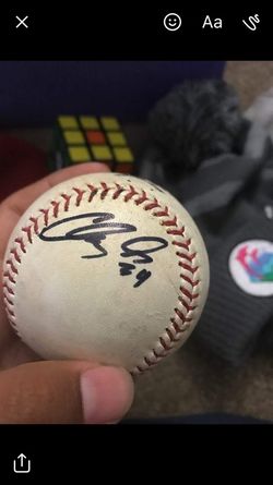 Autographed sf giants 2012 WS champs baseball