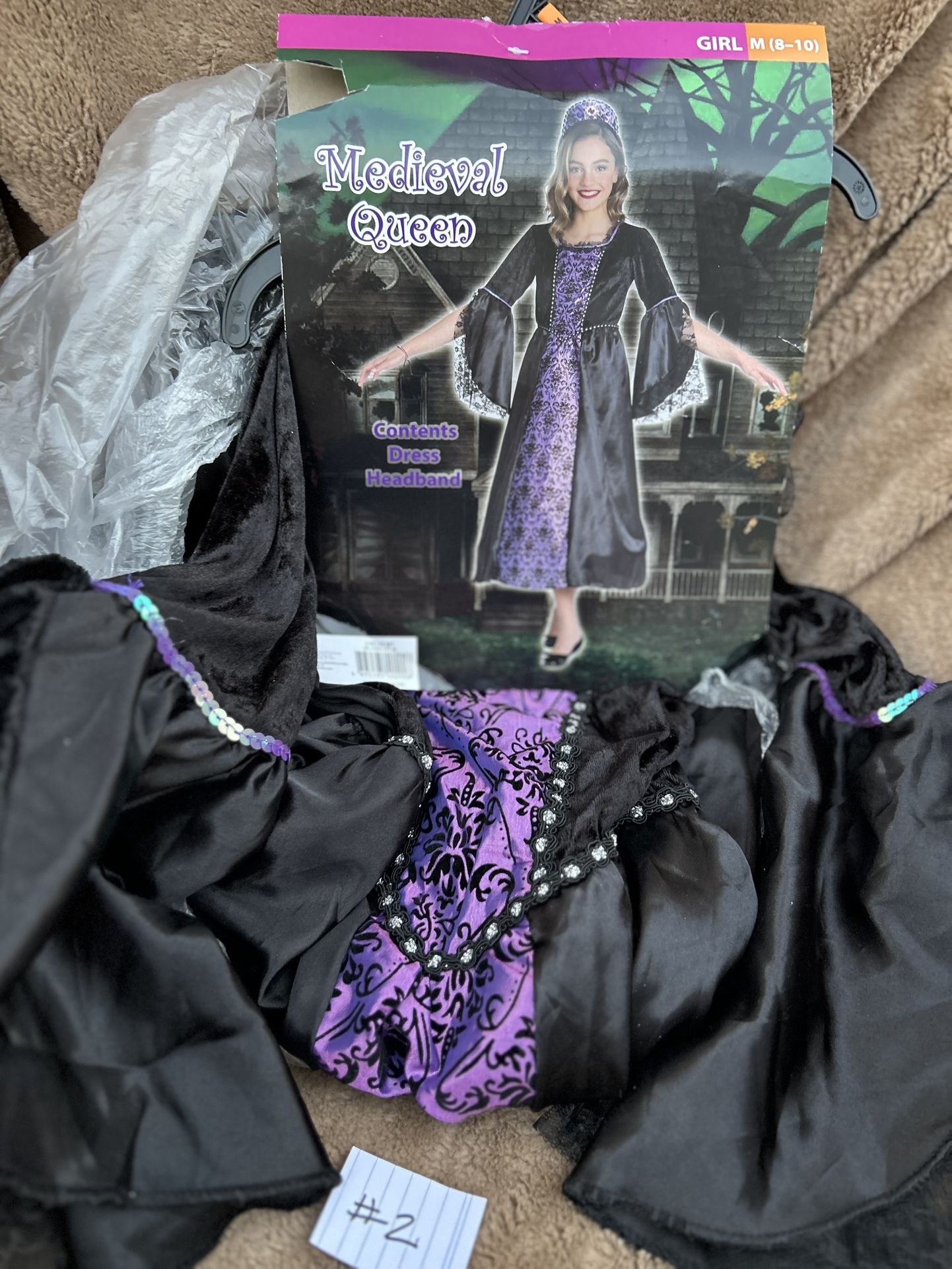 Medieval Queen / Halloween Costume! Girl Size  M8-10