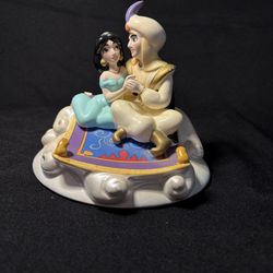 Disney Parks Aladdin & Jasmine Magic Carpet Musical Figurine