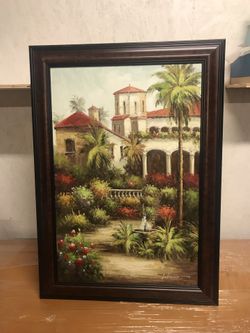 Oil Paint Picture Frame. Used. Pick up only. Dimension: 42.5” x 30.5”