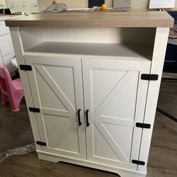 Farmhouse 6-Tier Shoe Storage Cabinet with Adjustable Shelves & 2-Tier Open Entryway Organizer - Freestanding Design, Anti-Tip Safety Fitting, White+O