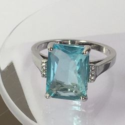 SILVER TONE WOMENS RING SIZE 8.5 🌺🌸🌼VINTAGE TO NOW FASHION 