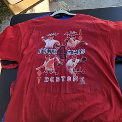 Boston Red Sox four aces tee