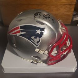 Rob Gronkowski Signed New England Patriots Riddell Mini Helmet