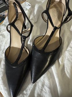 Leather heels, size 6