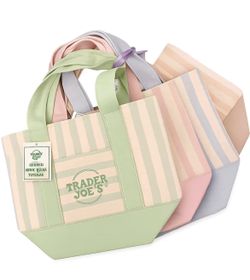 Limited Edition Mini Striped Tote Trader Joe’s