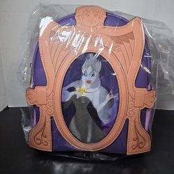 Loungefly Disney Little Mermaid Ursula & Vanessa Lenticular Mini Backpack NWT!