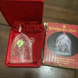 1998 Waterford Crystal Nativity Collection The Holy 