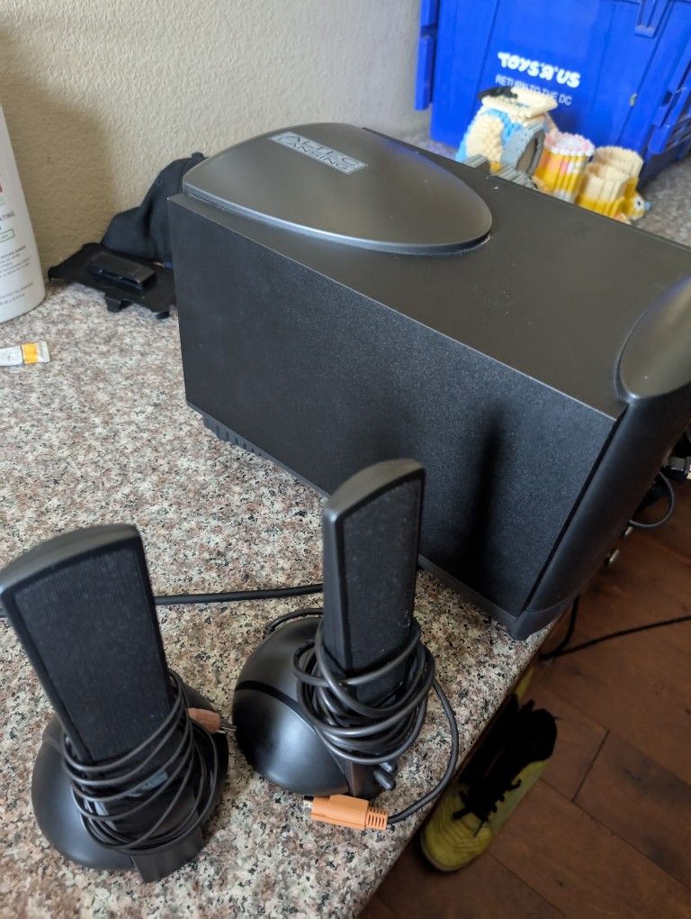 Altec Lansing Computer Speaker System Like New Great For Gaming