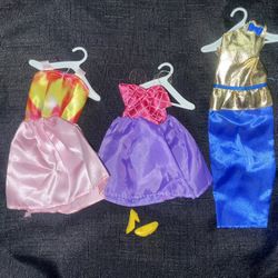 3 Brand New Doll Outfits 
