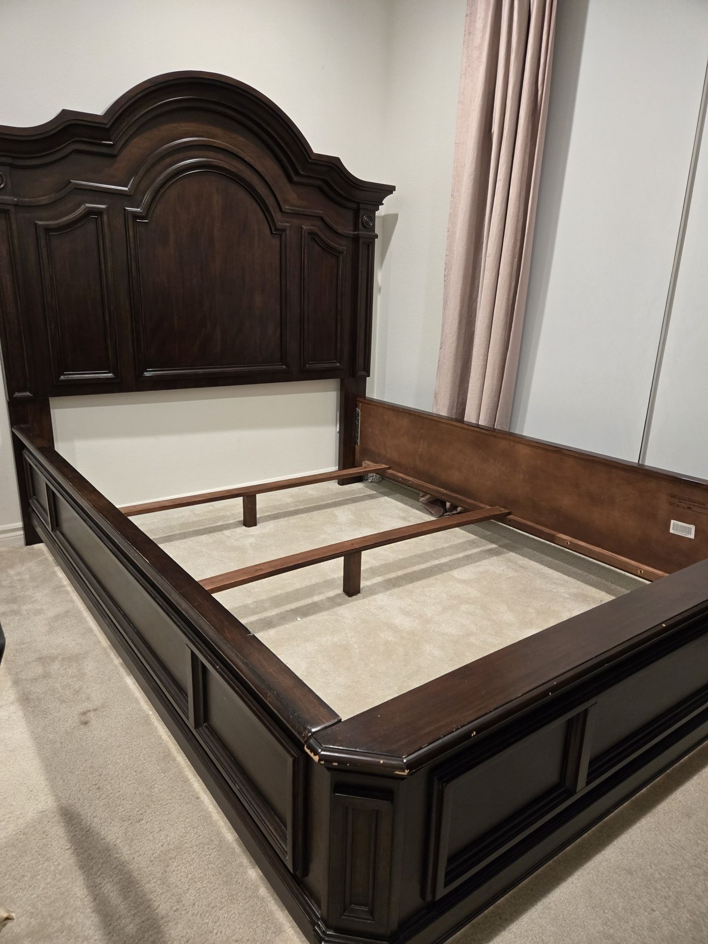Queen Bed Frame & Dresser/Mirror Set