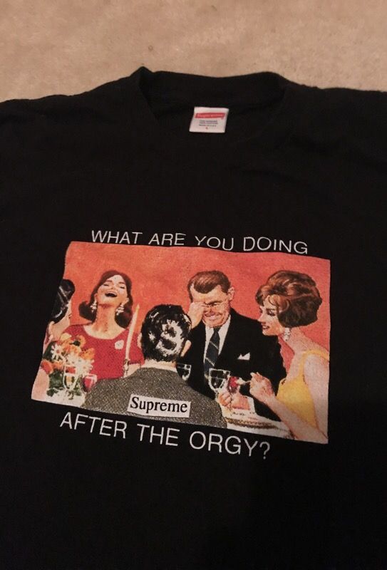 Supreme orgy tee hot sale