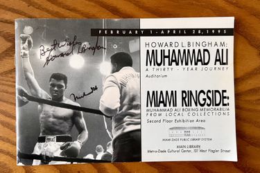 Muhammad Ali and Howard Bingham 1995 Autograph
